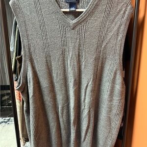 Dockers Gray V-Neck Sweater Vest - So cute to style with a lace under shirt!
